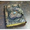 Eye Leather Journal Notebook Sketchbook Vintage Antique Deckle Paper, Book Of Shadows, Harry Potter, Spooky Halloween Gift, Witchcraft