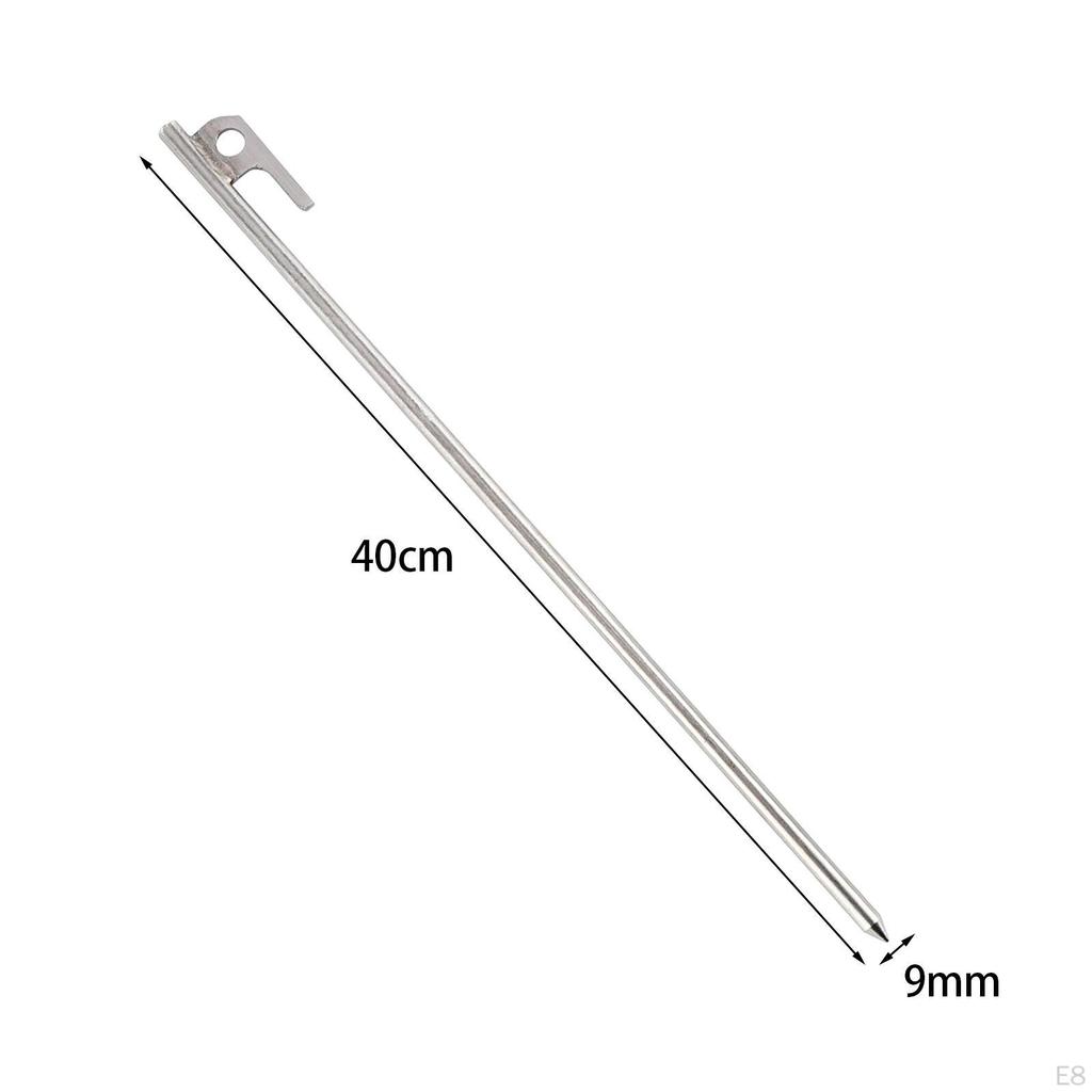 Tent Stakes Garden Stainless Steel Ground Anchors Heavy Duty Portable Tarp