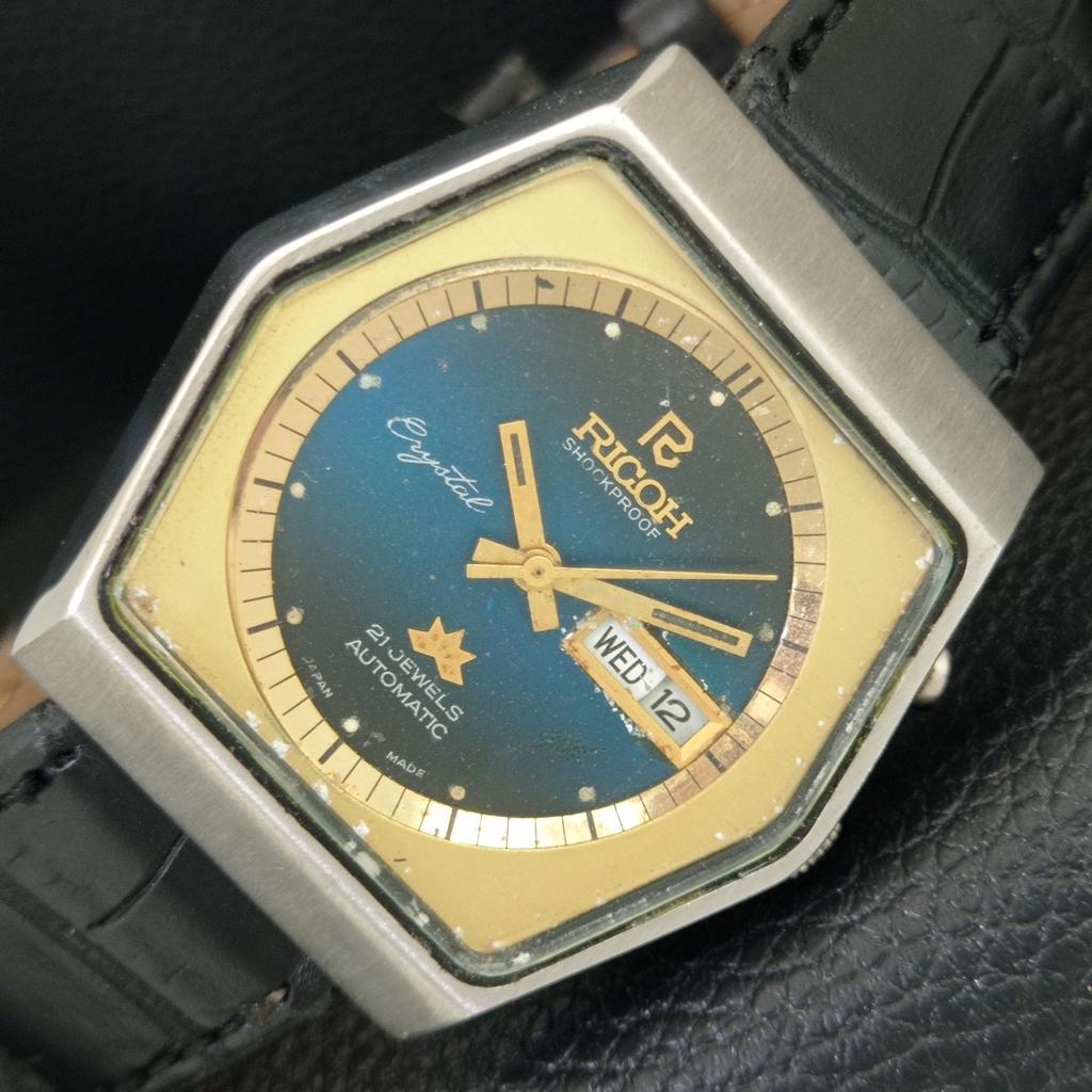 RICOH R31 AUTOMATIC VINTAGE JAPAN MENS ORIGINAL DIAL WATCH a704779-1