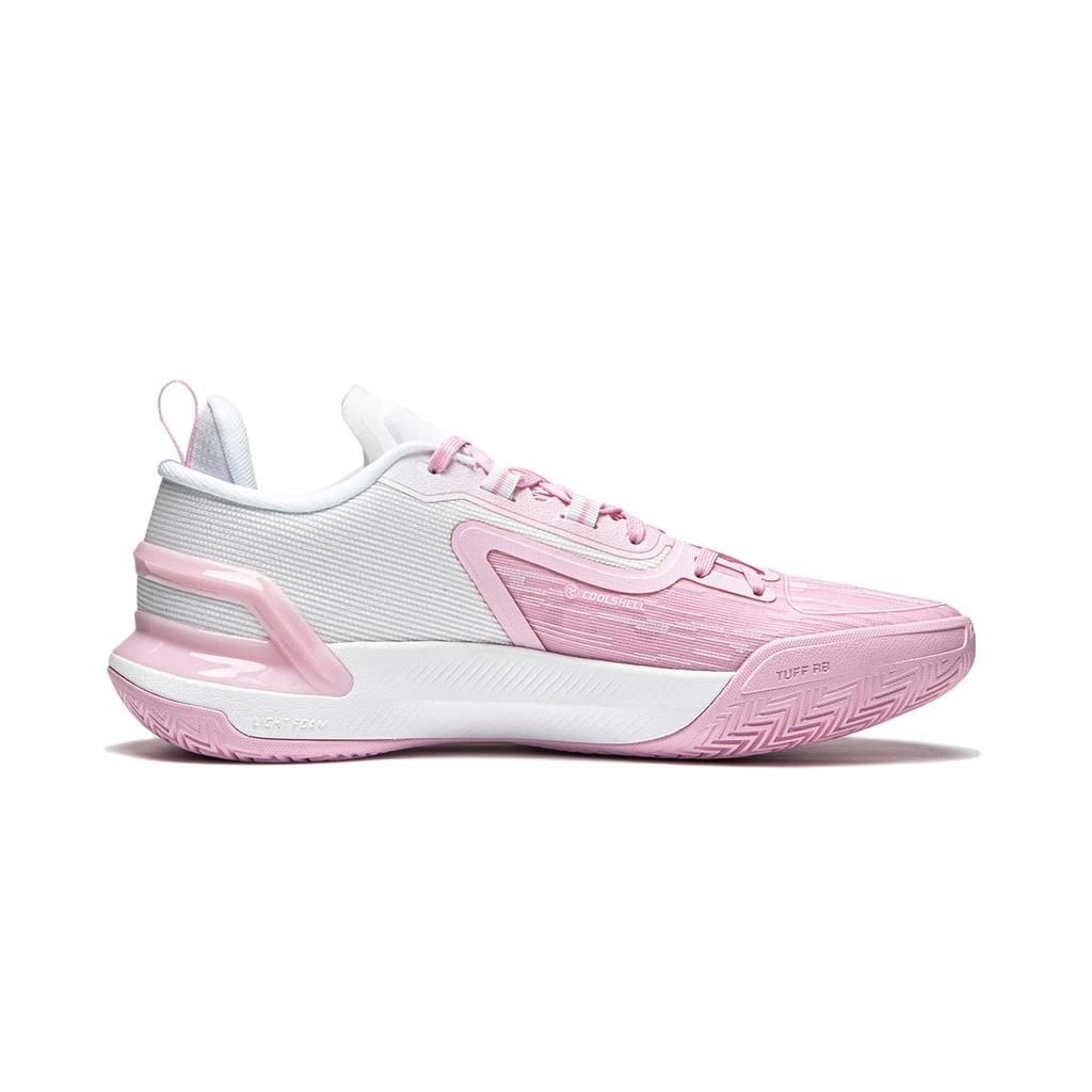 Баскетбольные кроссовки Li Ning Liren Assassin 1 Мужские Низкие Мягкие Вишнево-розовые/Стандартные белые ABPU021-6