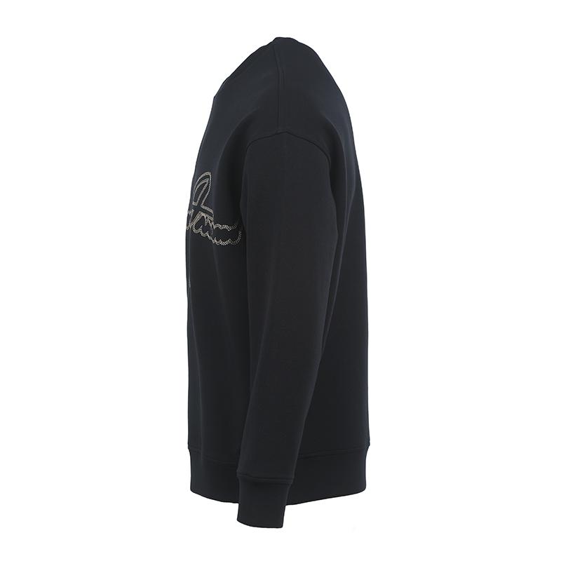 Emporio Armani Свитшот мужской с принтом букв, круглым вырезом, длинным рукавом, коллекция Весна-Лето 23, темно-синий, 3R1MDK-1JHSZ-0920