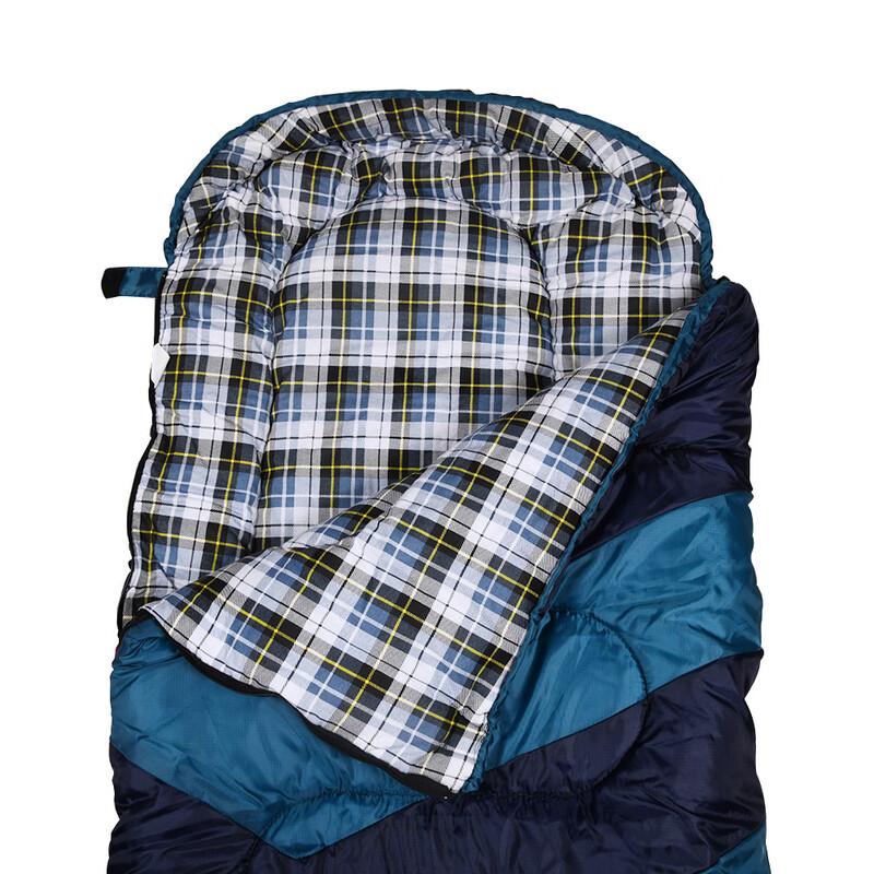 Туристический спальный мешок-конверт с капюшоном