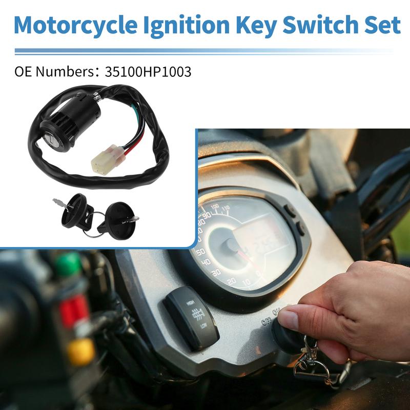 X Autohaux Ignition Key Switch No.35100HP1003 for Honda Sportrax 450 TRX450R 2x4 2004-2005