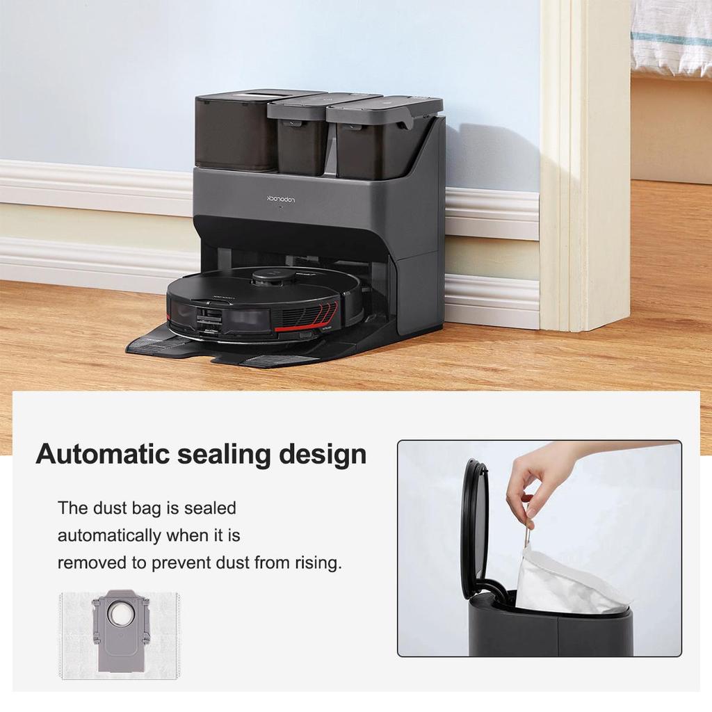 Мешок для пыли для робота-пылесоса. Совместим с XiaoMi Roborock S7 MaxV Ultra/Q5+/Q7+, Q7 Max+, T8.