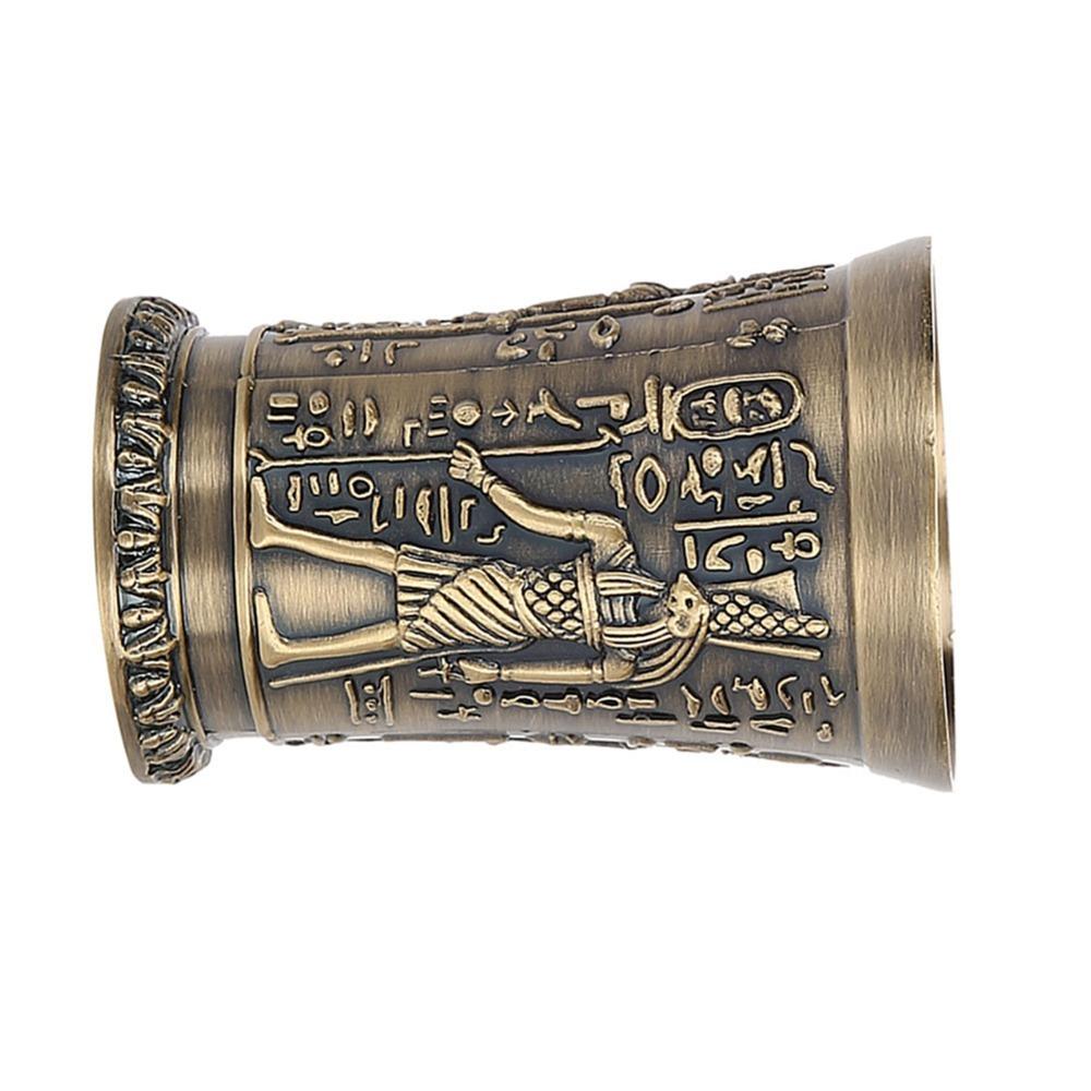 Silver Vintage Shot Glass Zinc Alloy Decoration Ornaments Mini Cup Gift Office Desk Decor