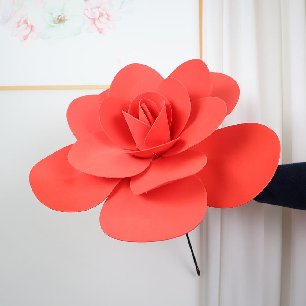 40/50cm PE Fake Flower Head Large Simulated Foam Rose  Home Garden Decorations