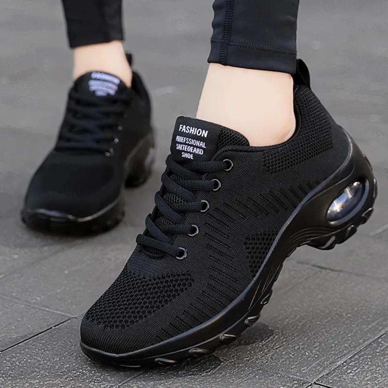 2024 New Sneakers Women Shoes Mesh Breathable Flat Anti-Slip Woman Sneaker Outdoor Trainer Female Zapatos De Mujer Sport Shoe