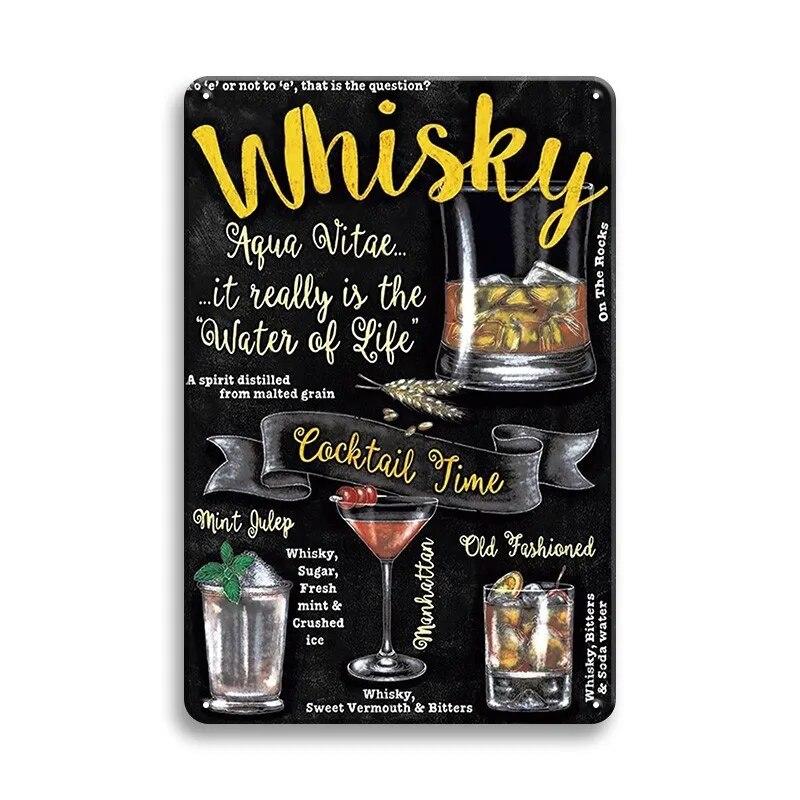 Винтажные постеры, жестяные вывески для коктейлей, металлическая доска, пивная ретро-тарелка, декоративная железная картина для бара, паба, человек, пещерное искусство, Настенный декор