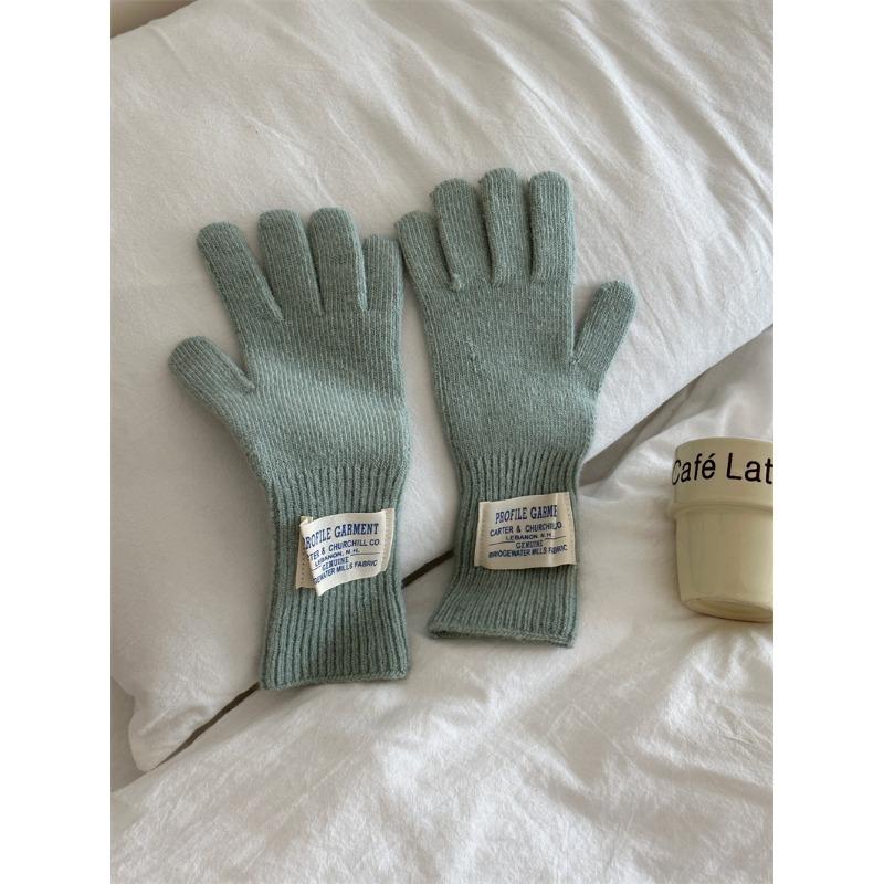 Новые корейские шерстяные вязаные перчатки с сенсорным экраном для женской одежды, утолщенные, для тепла на улице для женщин