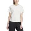 Adidas Women's Signature Graphic Print T Shirt Off White IX3763