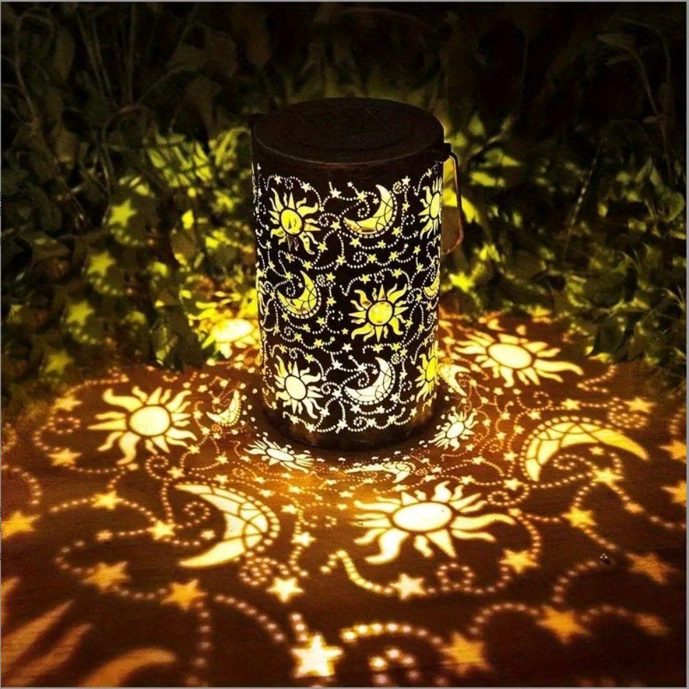 Portable Hanging Solar Lanterns Solar Powered Wind Chime Hanging Lamp Courtyard Landscape