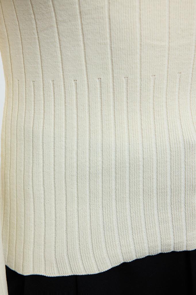 Женский Модный Стильный Свитер Оранжевый Базовый Трикотажный Свитер с Круглым Вырезом