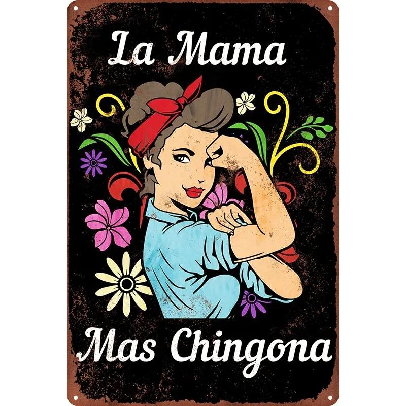 Spanish Words Metal Tin Signs for Bedroom Cafe Shop Home Room Wall Decorative Plaques Iron Plate Art Paintings Hanging Pictures