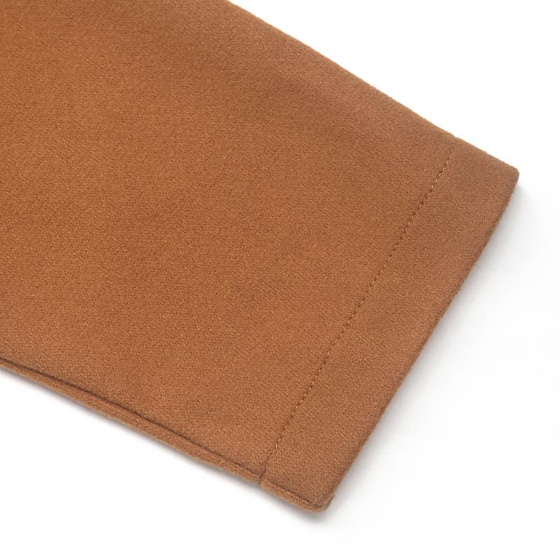 YYFS Женские модные повседневные однотонные куртки и пальто с воротником-поло на осень-зиму с длинным рукавом и принтом