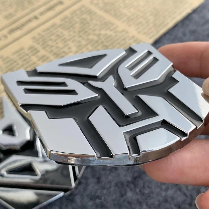Car Styling 3D Nickel Sticker Autobot Transformers Zinc Alloy Sticker Auto Badge Emblem for Mobile Phone Laptop Decoration