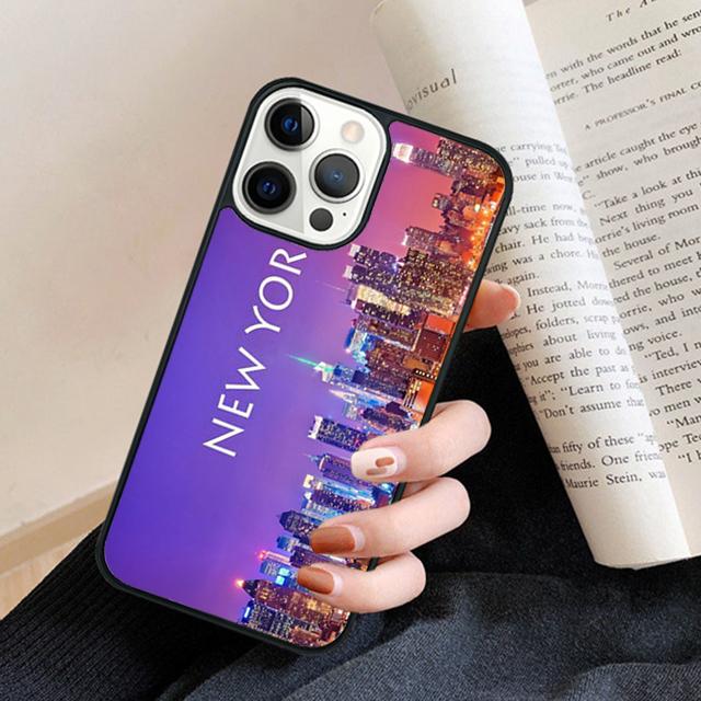 Чехол на заднюю панель телефона Dark Night New York City для iPhone 17 Air 16 15 14 13 11 12 Pro Max Plus Fundas Coque