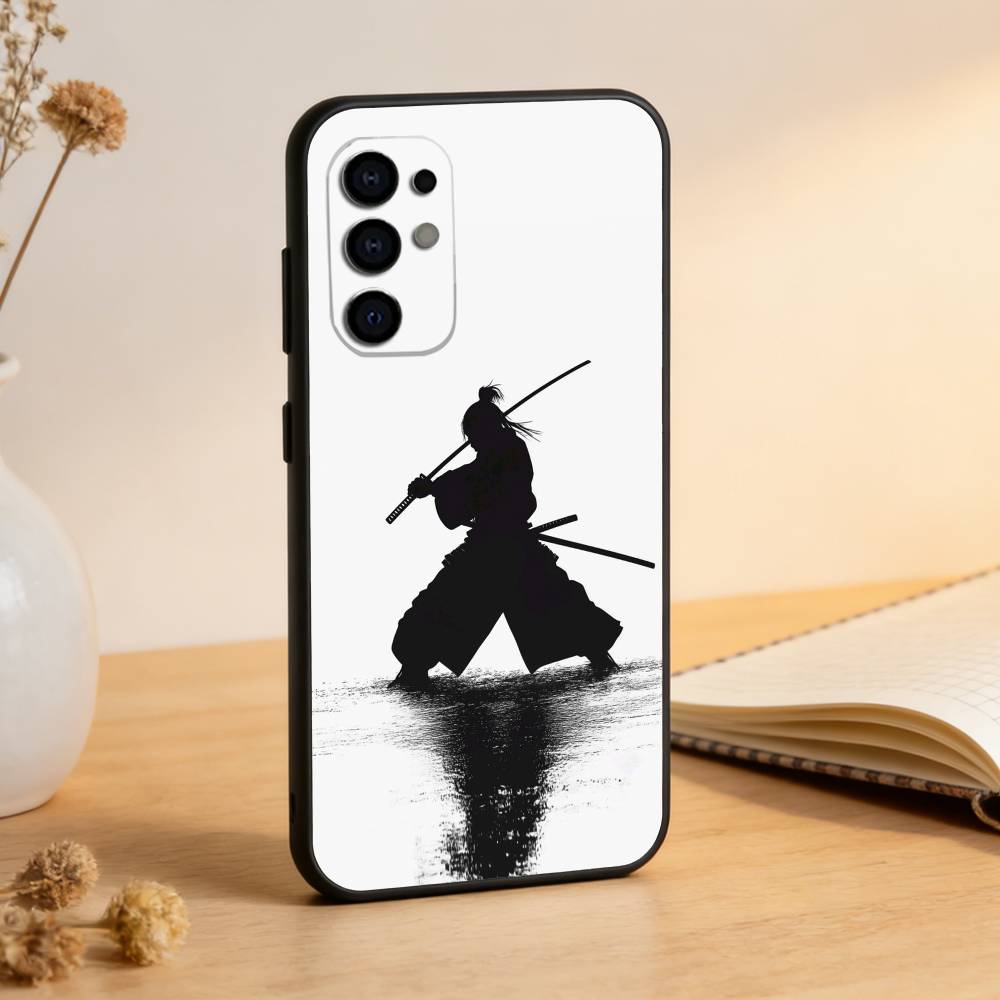 Japanese Bushido Samurai Phone Case Black Silicone Soft For Samsung S25,S24,S21,S22,S23,S30,Ultra,S20,Plus,Fe,Lite