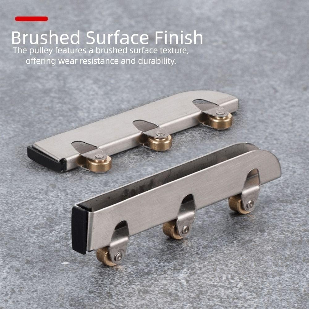 Роликовые оконные блоки из нержавеющей стали, ролики для раздвижных стеклянных дверей, ролики для стеклянных дверей, безрамные