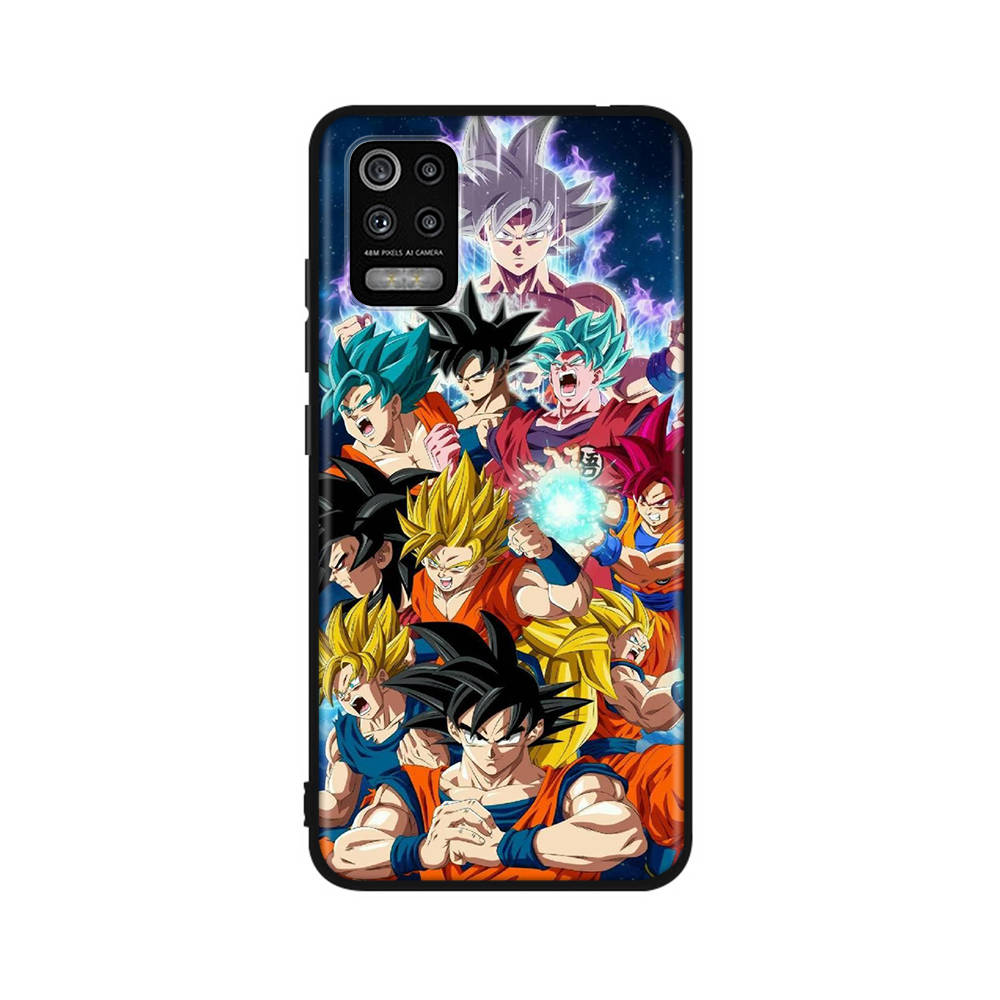 Чехол DT41 Dragon Ball Super для Xiaomi Poco X6 X4 M5 M6 F5 F6 C65 C55 C50 C51 C40 Redmi Note 7 8 14C A3X 13C 12C 11 10A 9C Pro, черный мягкий чехол
