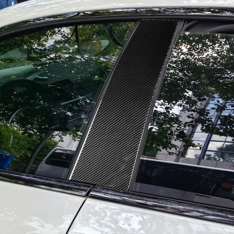 Carbon Fiber Car Accessories B-pillar Panel Modified Exterior Trim Cover Sticker For BMW 4 Series 4 Door G22 G23 G26 -2025