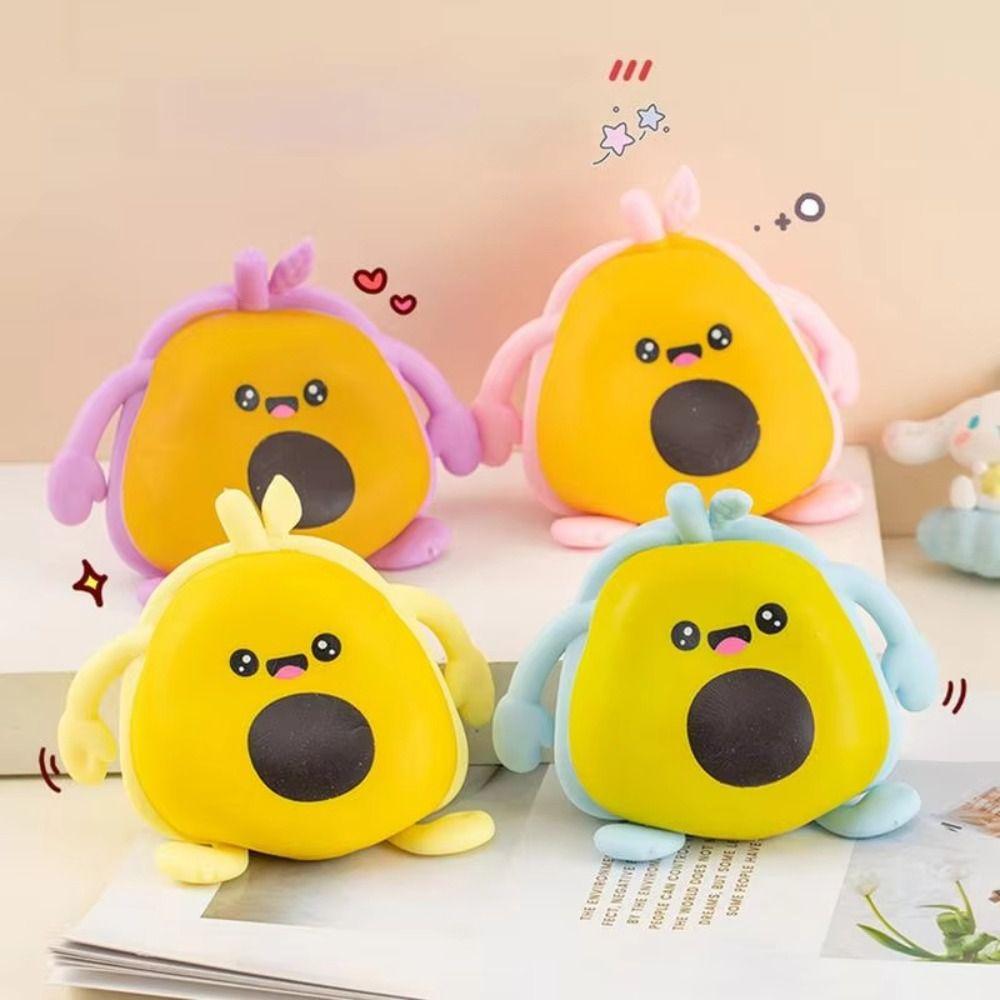 TPR Avocados Squeeze Toys Kneading Fruit Sensory Ball Birthday Kids Gift