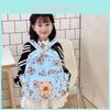 Kids Lightweight School Backpack Durable Nylon Ergonomic Shoulder Straps Cartoon Design For Toddler Preschool Boys Girls Kindergarten Gift
