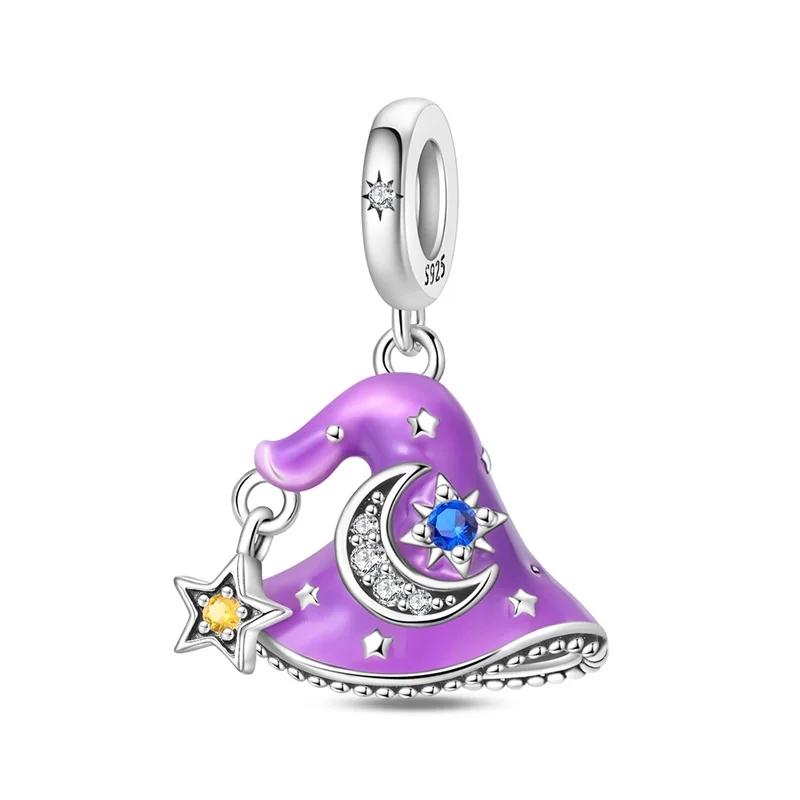 Новые медные подвески-черепа на Хэллоуин, светящиеся тыква, летучая мышь, призрак, гроб, бусины-подвески для ожерелья, браслета, DIY ювелирных изделий, подарок