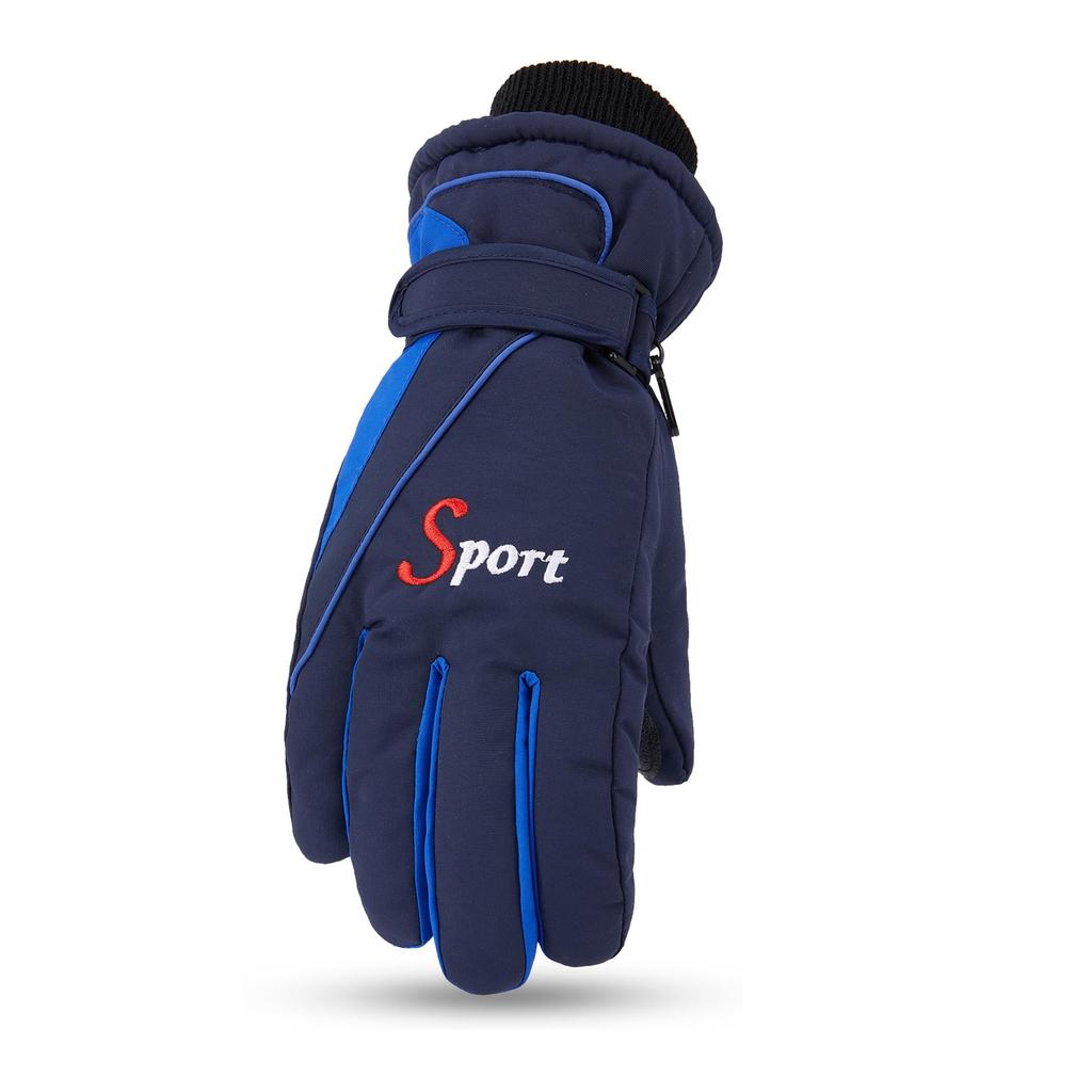 Мужские утолщенные зимние бархатные перчатки для катания на лыжах и велосипеде: Теплая защита от холода для приключений на свежем воздухе