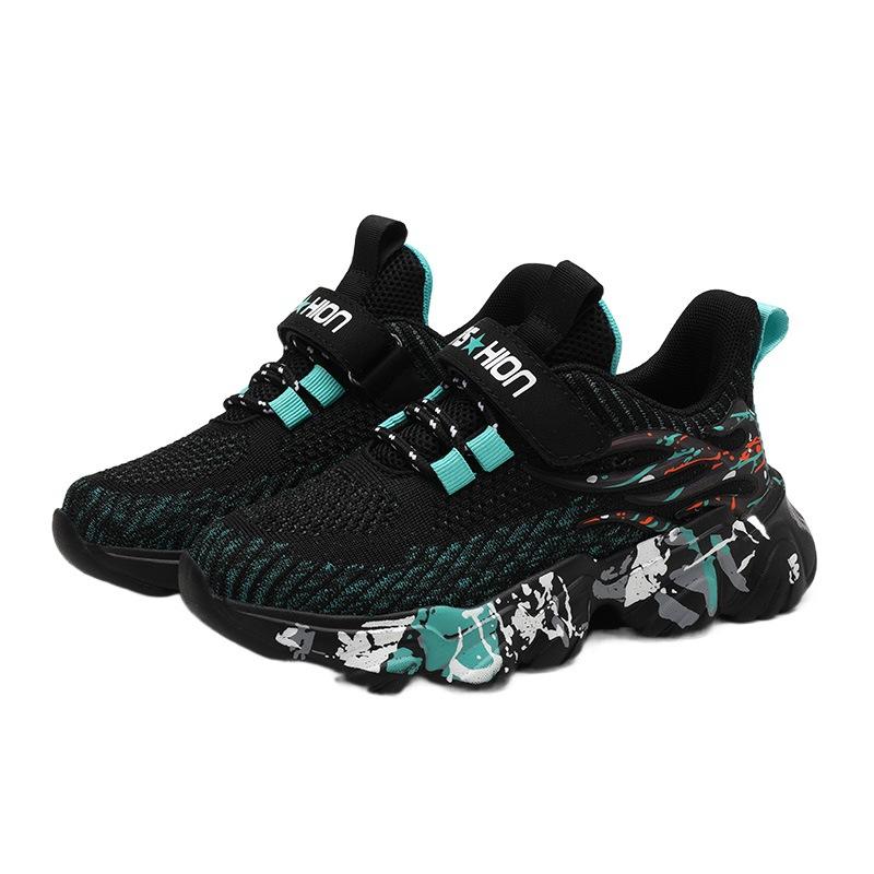 Autumn Children Fashion Sports Shoes Outdoor Sneakers Boys Girls PU Leisure Trainers Shoes Kids Casual Sneaker