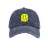Cartoon classic emoji print washed old soft top outdoor sunshade baseball cap unisex versatile