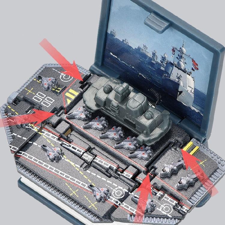 3D Мини-военный корабль Брелоки Складная книга Брелок Модель военного корабля Подвеска Брелок