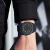 Matte Black Quartz Watch with Middle Eastern Style