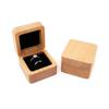 Retro Wood Rings Box Exquisite Ring Earring Holder Simple Earrings Display Tray  Desk
