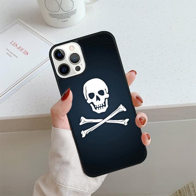 Чехол для телефона с пиратским черепом и скрещенными костями Для iPhone 17 Air 14 15 16 16e 13 12 Max Чехол Для Apple 11 Pro Max Plus Coque