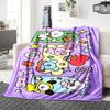 1Pc Happy Friends Celebration Blanket Soft Throw Blanket For Home Bedroom Bed Sofa Travel Office Solid Christmas Blanket
