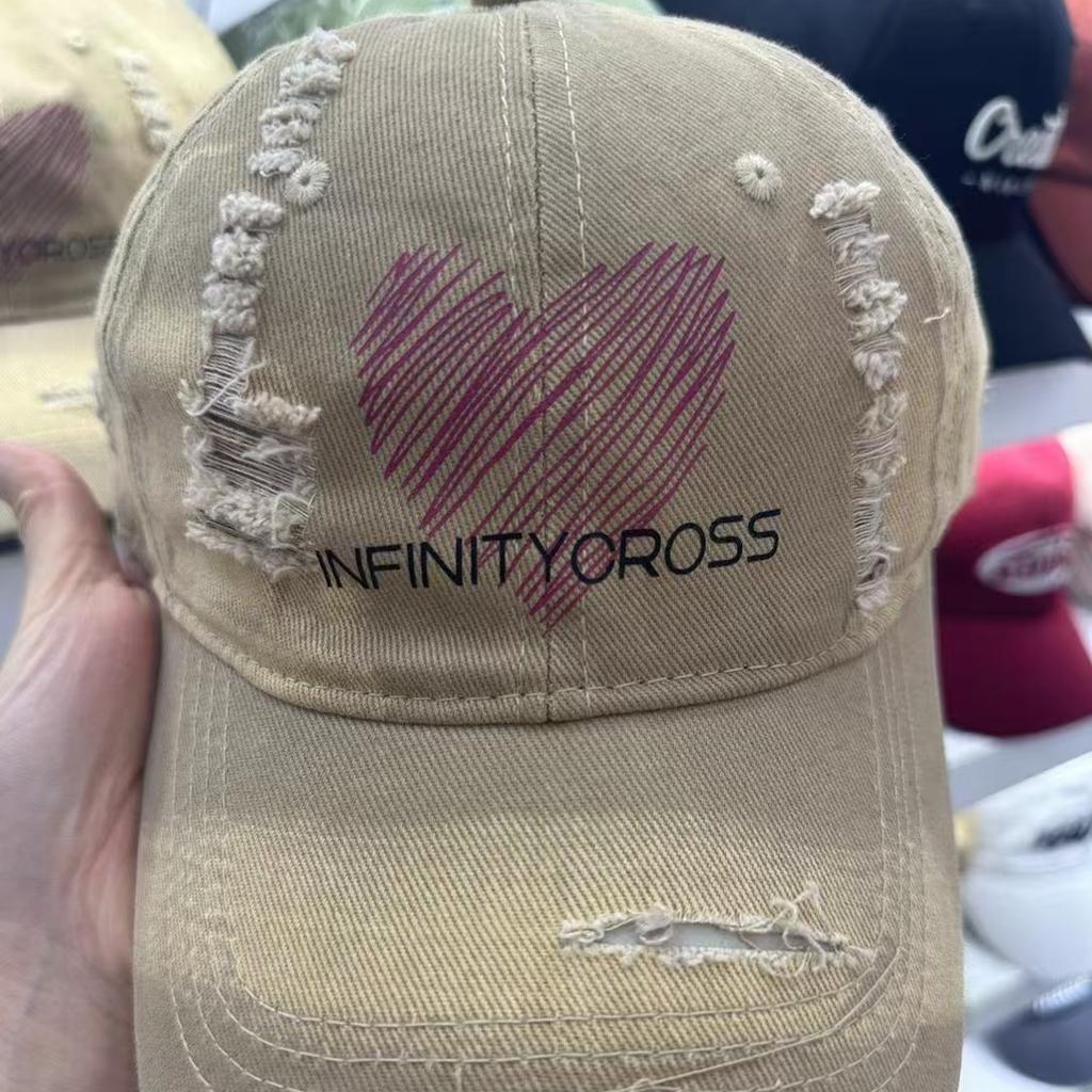 Новая рваная бейсболка ручной росписи для мужчин и женщин, повседневная шляпа для защиты от солнца, подчеркивающая лицо, маленькая и универсальная бейсболка, трендовая