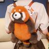 Panda Plush Toy Cartoon Child Bedroom Decoration Scene Doll Raccoon Backpack