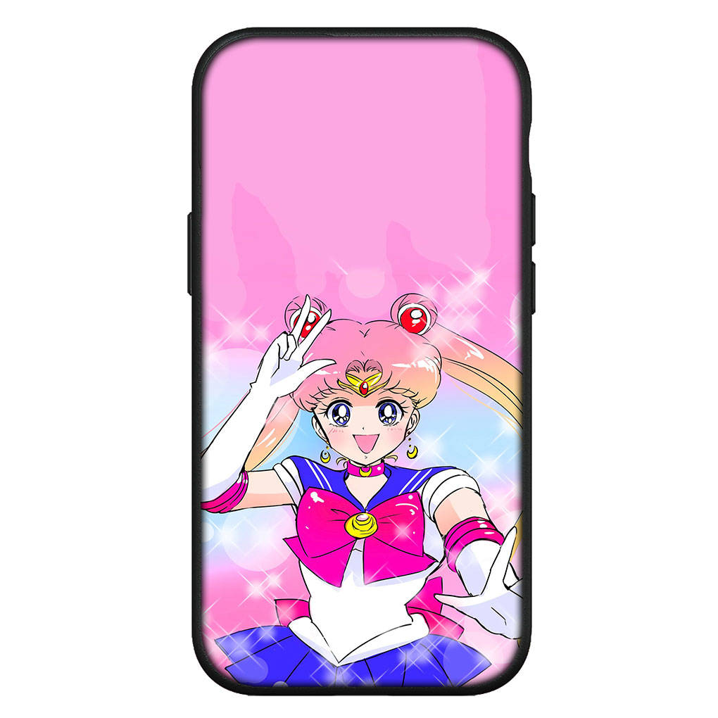 Чехол для iPhone 16 15 Xiaomi Redmi Note 14 13 12 11 Pro Max X 8 9 16e Samsung Galaxy S25 S24 S23 Moto A4 OPPO Huawei Sailor Anime Moon Cat Phone Case