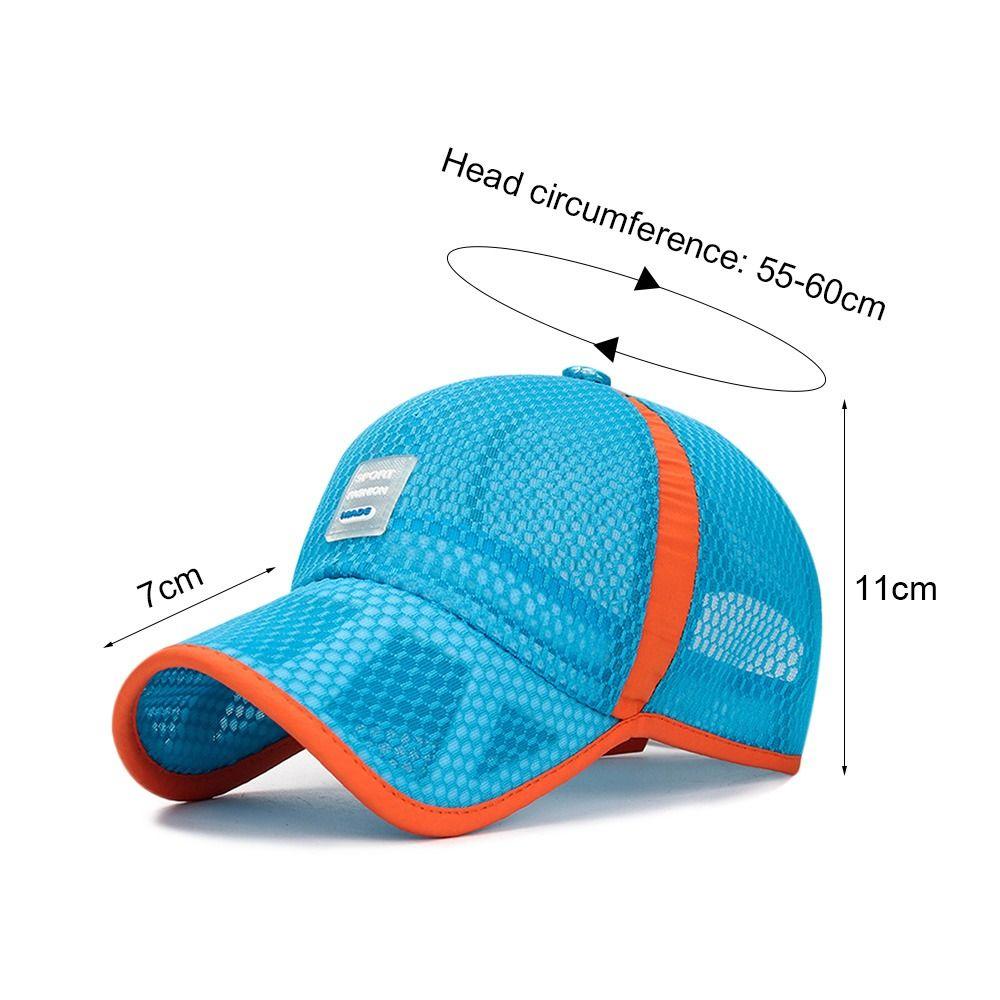 Adjustable Fashion Boys Girls Baseball Cap Sun Protection Caps Full Mesh Hats Summer Sunscreen Hats