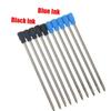 0.5mm School Writing Supplies Office Metal Ballpoint Pen Refills Medium Nib Core Blue/Black Ink