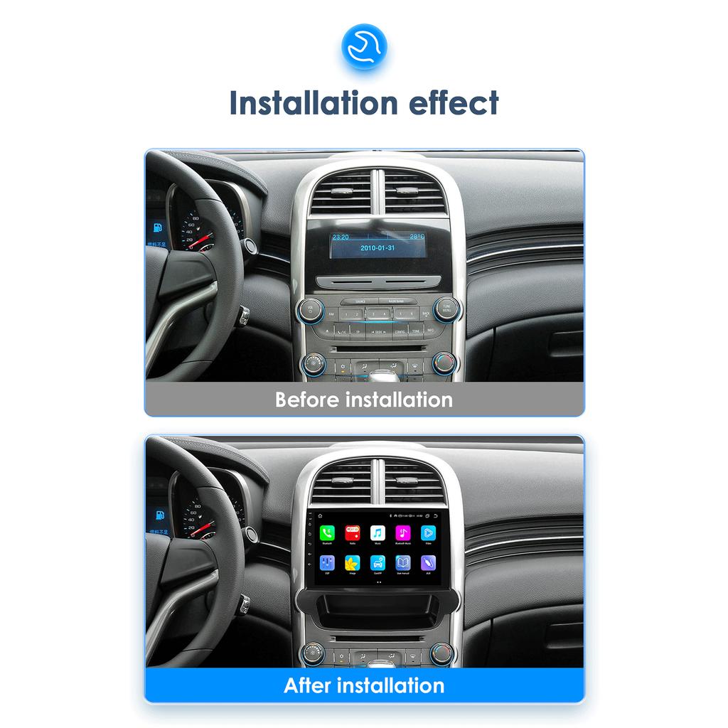 OSSURET Автомобильные интеллектуальные системы Carplay Android AutoRadio для Chevralet Malibu Stufenheck 2012 - 2015 V300 Мультимедийный видеоплеер Bluetooth DVR Cam