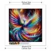 New Arrival 5D DIY Full Circle Diamond Painting "Colorful Phoenix" Embroidery Cross Stitch Home Decor Gift