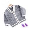 Boys Cardigan Crochet Sweater Children's V-Neck Toddler Knit Button Up Knitted Pattern Long Sleeve Sweaters