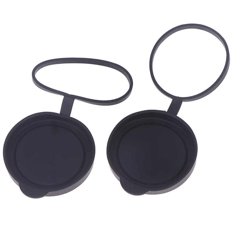 Durable 42mm/50mm Rubber Objective Lens Caps, Protects Binocular Eyepiece Lens