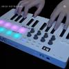 Портативный секвенсор MIDI клавиатура Контроллер RGB перкуссионный пэд клавиатура электронное пианино