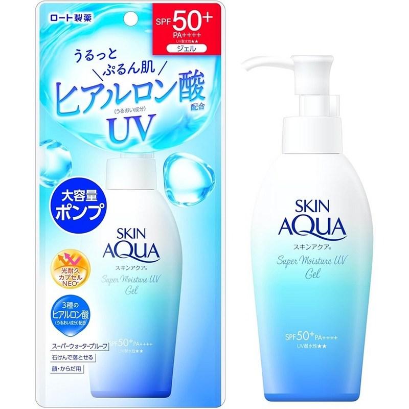 Skin Aqua Super Moisture UV Gel Pump Sun Cream SPF50+ PA 140g