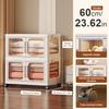 2-Layer Multifunction Storage Cabinet Dustproof Clothes Wardrobe Large Capacity Flexible Sundries Cabinet for Bedroom Livingroom