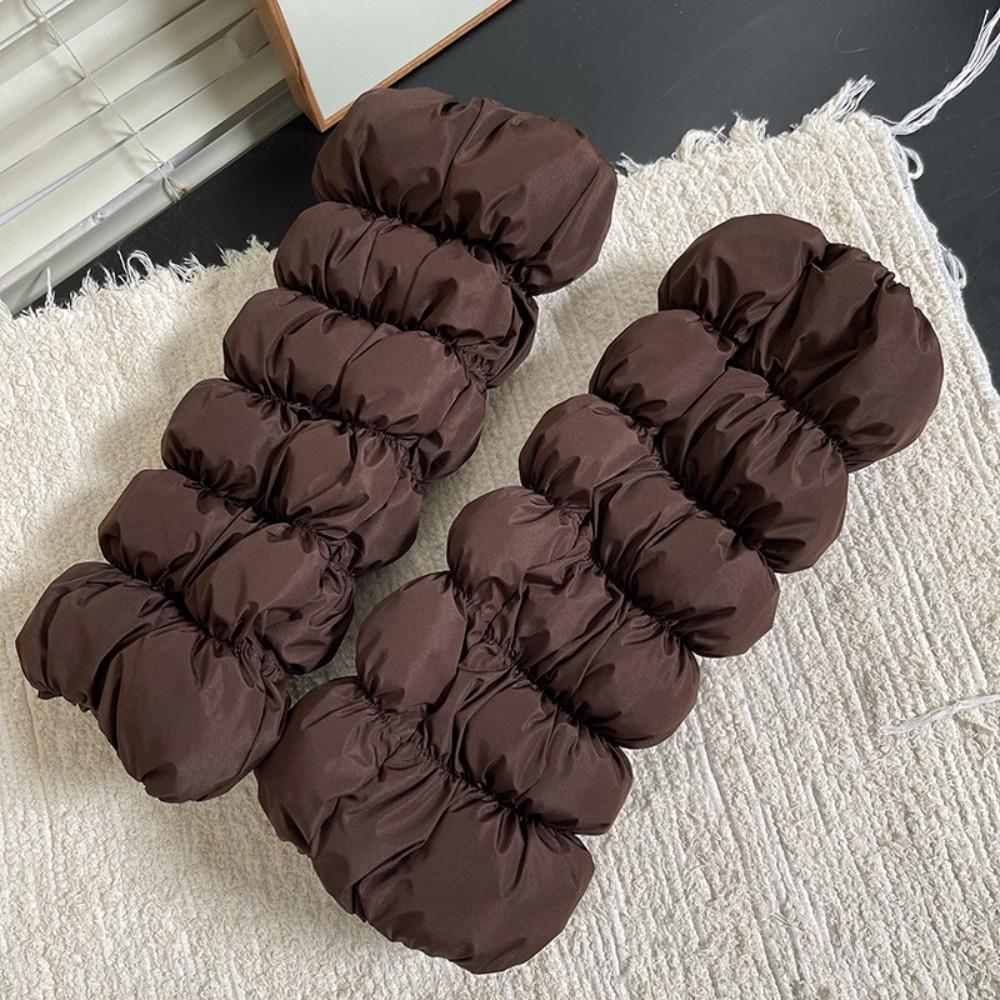 Mid-calf Down Cotton Leg Warmers Fluffy Boots Cover Lolita Loose Socks Foot Cover  Fall Winter