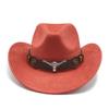 Замшевый цилиндр, мужская и женская британская джазовая шляпа, классическая шляпа в виде головы быка, оригинальная шерстяная шляпа