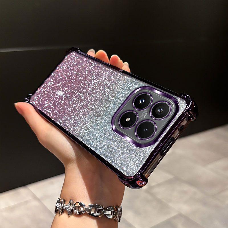 Роскошный прозрачный чехол с блестящим покрытием для MOTO Edge 70 60 50 S Fusion NEO Pro G77 G67 G86 G56 G66J G66Y G06 G75/84/54/34/24/04